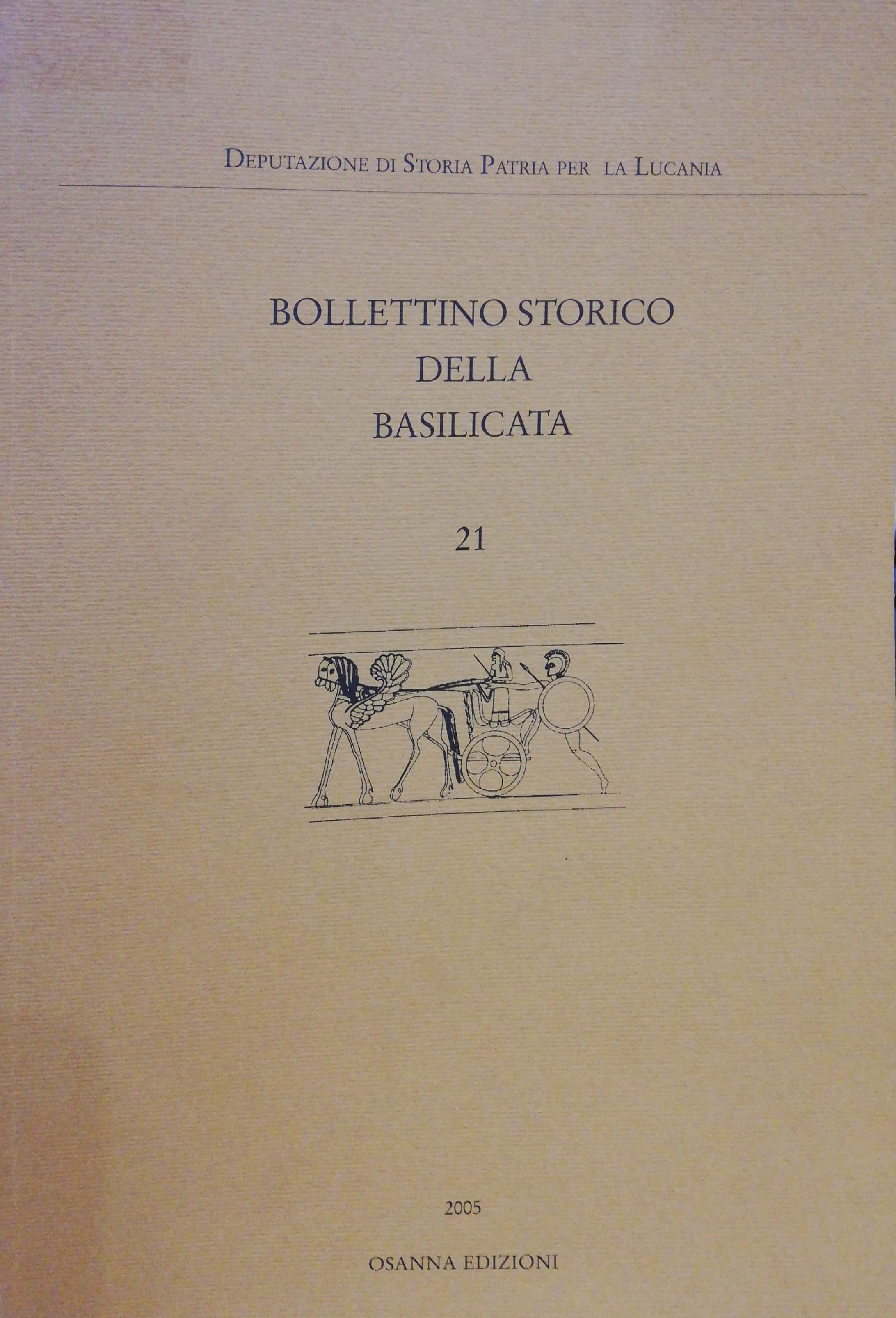 BOLLETTINO STORICO DELLA BASILICATA NUMERO 21-2005